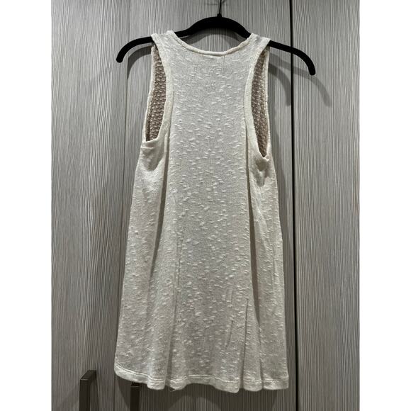 NEW Splendid Knit Tank Top | Cream Textured Sleeveless | XS - Picture 2 of 9